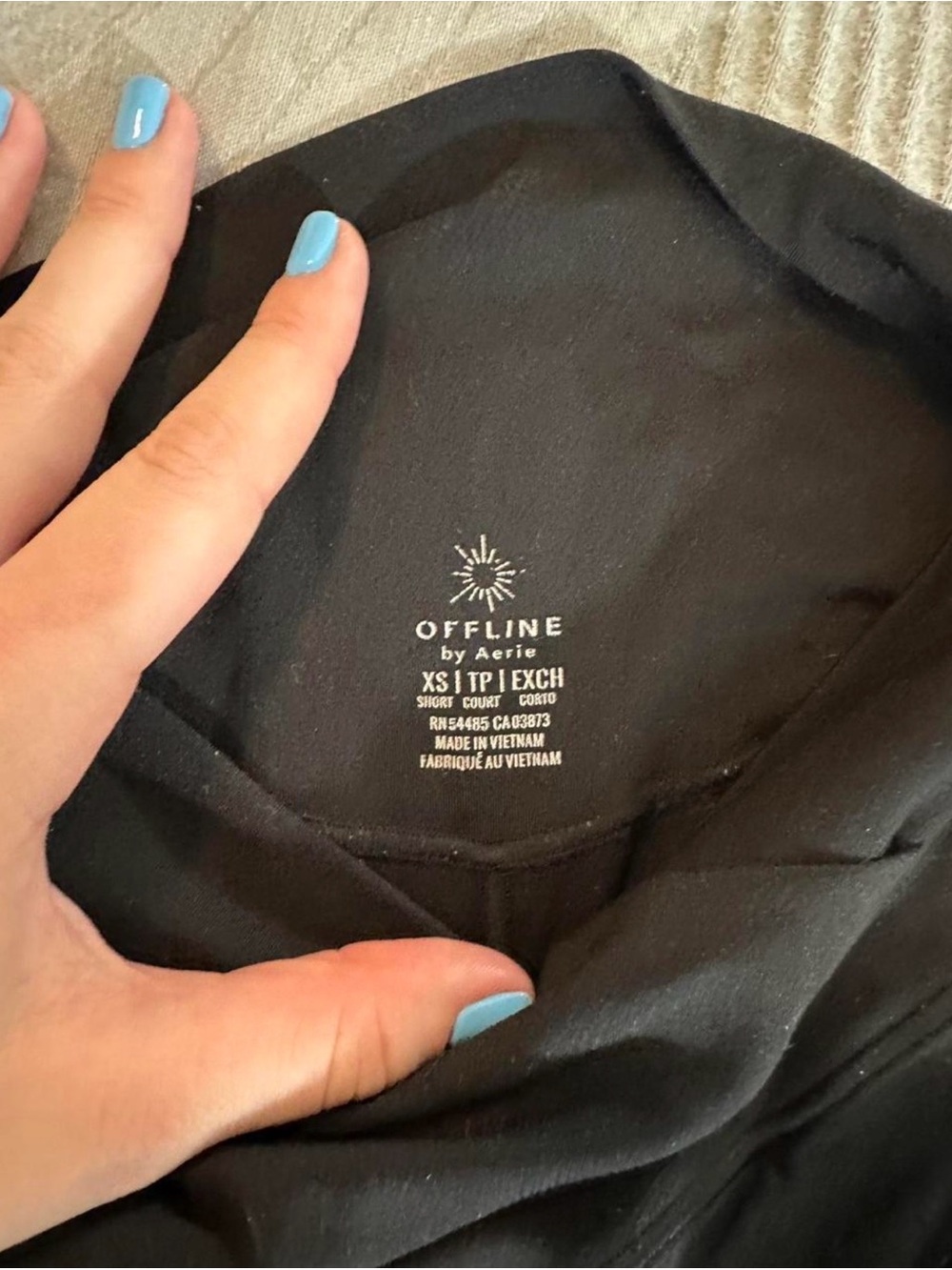 Offline by Aerie Black Top - XS